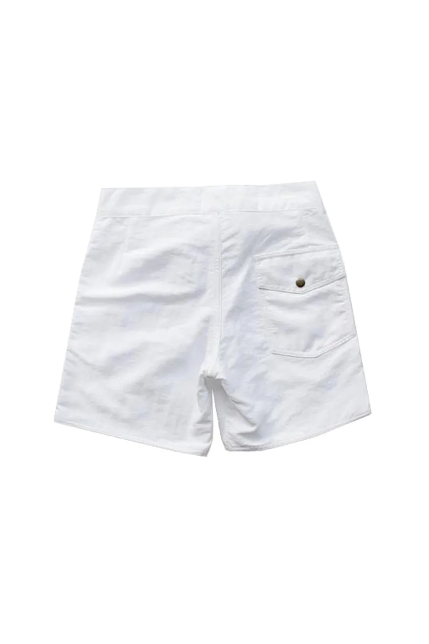 Salt Surf 50’s Surf Trunk, White