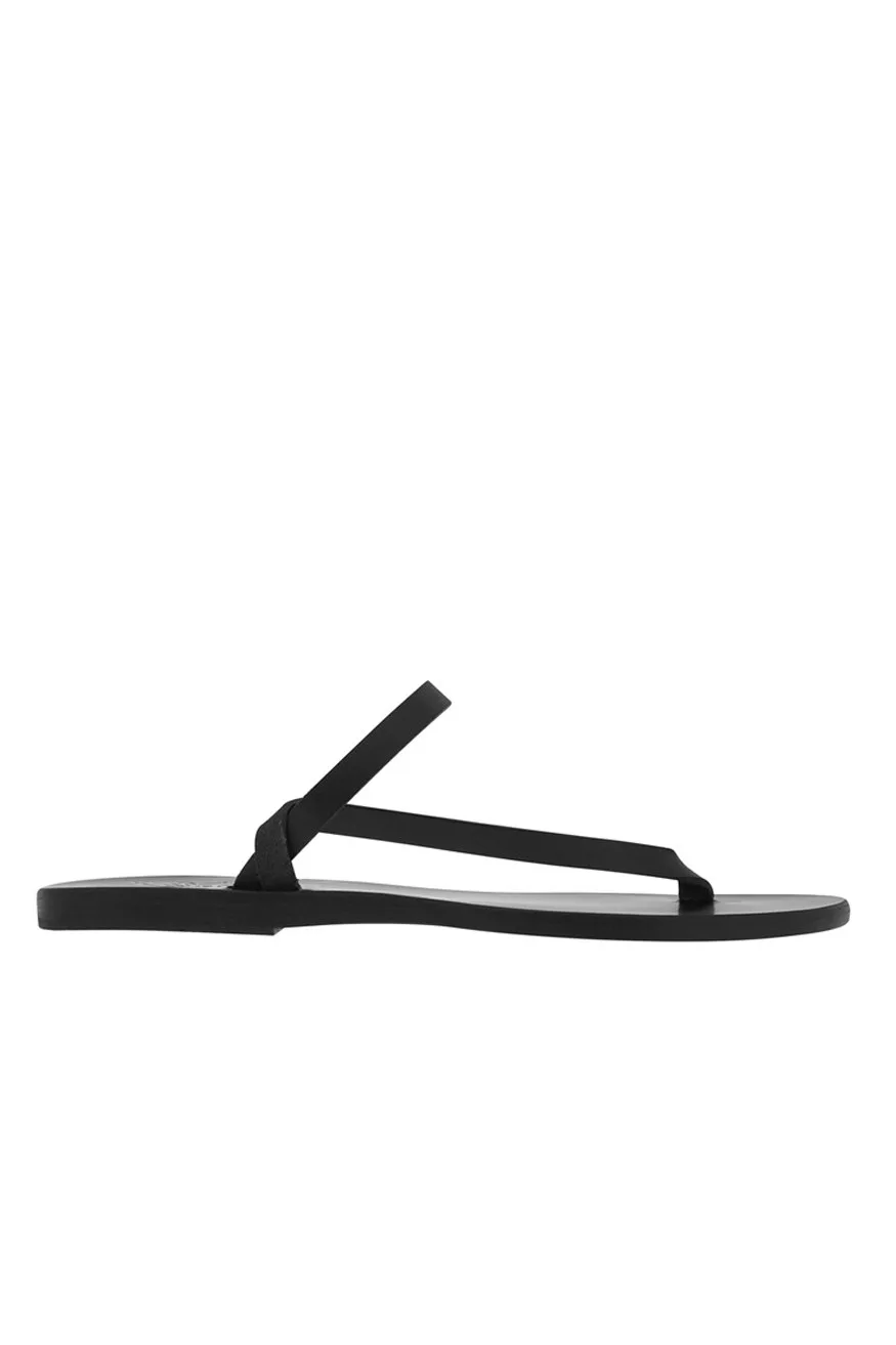 Ancient Greek Sandals Mirsini, Black