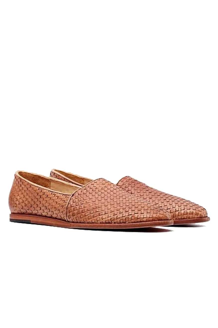 Nisolo Alejandro Woven Slip-On | Brown