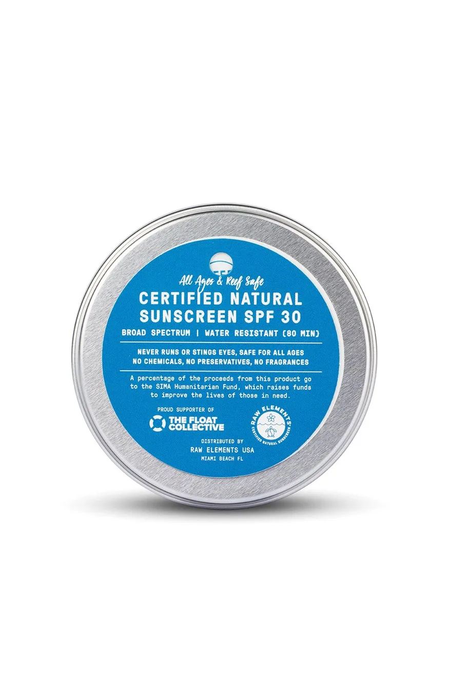 Raw Elements Float Collective Eco Formula Lotion Tin SPF 30+
