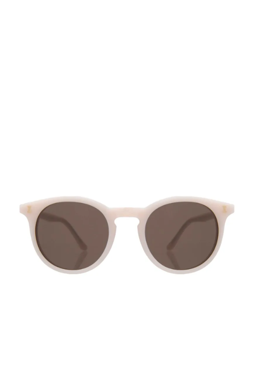Illesteva Sterling Sunglasses, Cotton Candy With Brown Flat Lenses