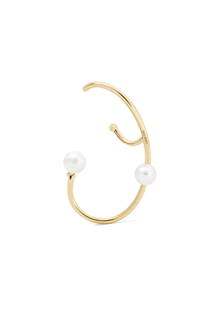 Ana Khouri Lily Earring | 18-karat Gold + Pearl