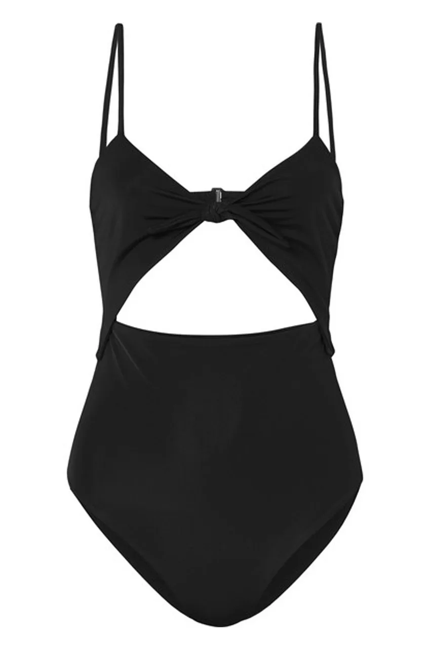 Mara Hoffman Kia Cut-Out Swimsuit | Black