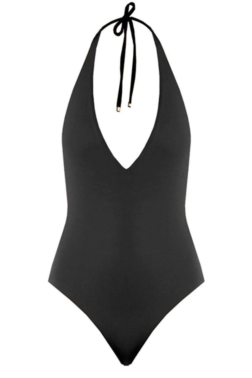 Vitamin A Bianca Bodysuit | Black EcoLux